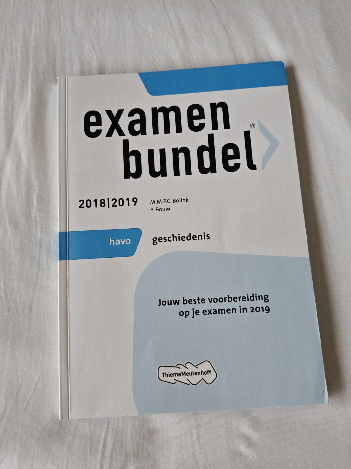Examenbundel HAVO Geschiedenis 2018/2019, M.M.P.C. Bolink, Y. Bouw, HBO, Alpha, Ophalen