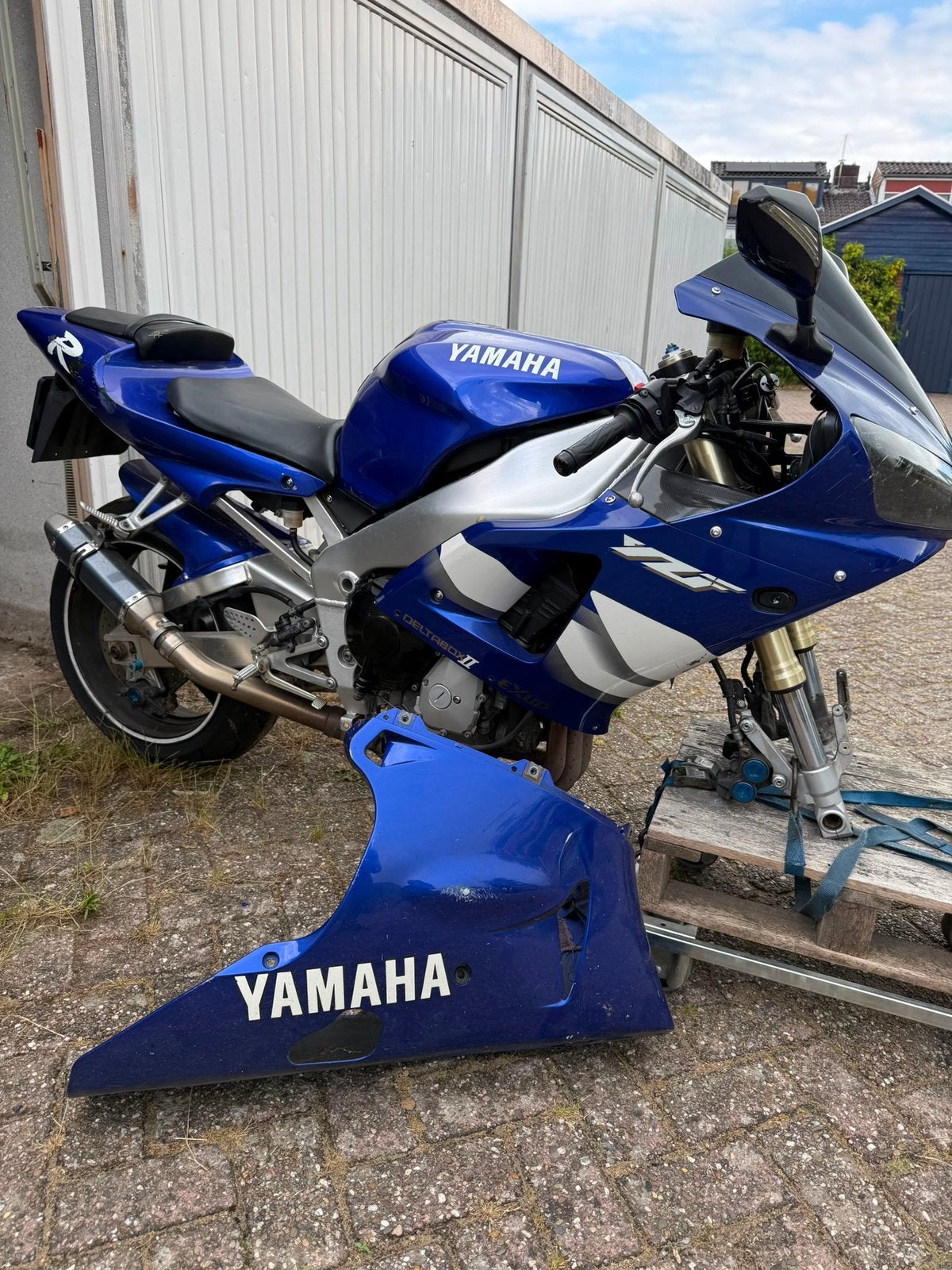 Yamaha YZF-R1 2000, Donormotor (Blok doet het nog), 4 cilinders, Motorrijbewijs A, Gebruikt, Super Sport