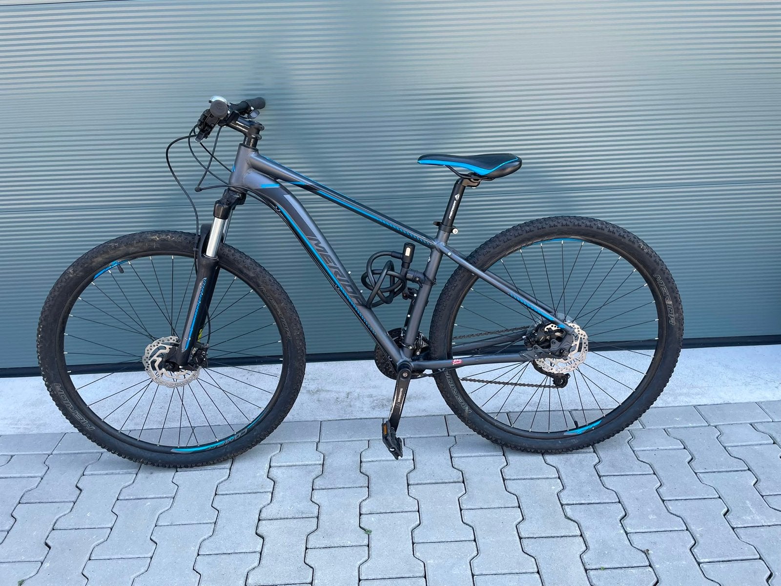 Merida Big Nine 40 H43 27V Mountainbike Zilver/Blauw/Zwart, Gebruikt, Hardtail, Heren, Merida