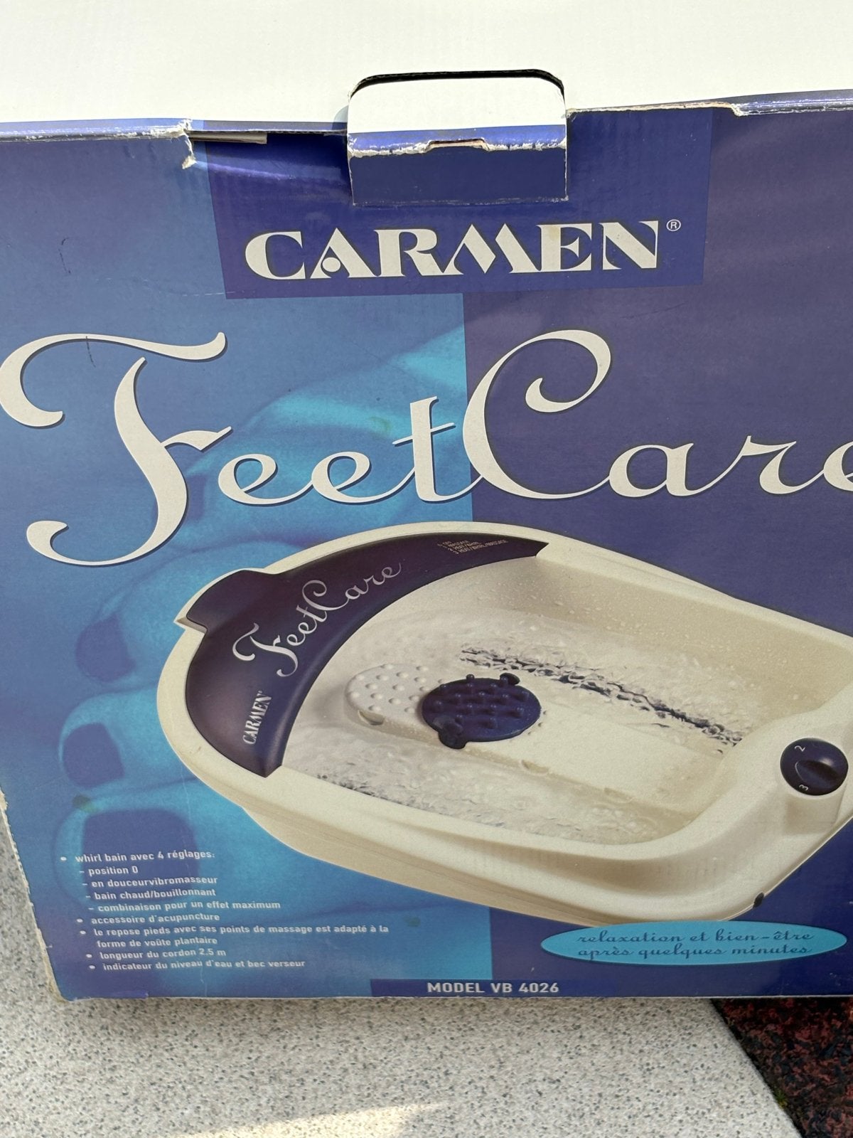 Carmen FeetCare Voetenbad - Model VB 4026, Ophalen, Zo goed als nieuw, Hand- en Voetverzorging