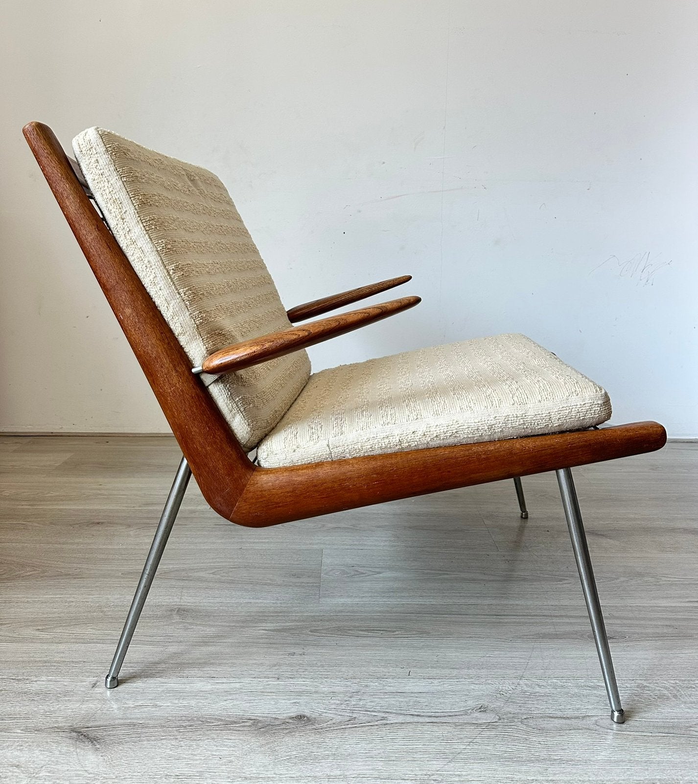 France & Son Boomerang lounge fauteuil, Ophalen of Verzenden, Gebruikt, 75 tot 100 cm