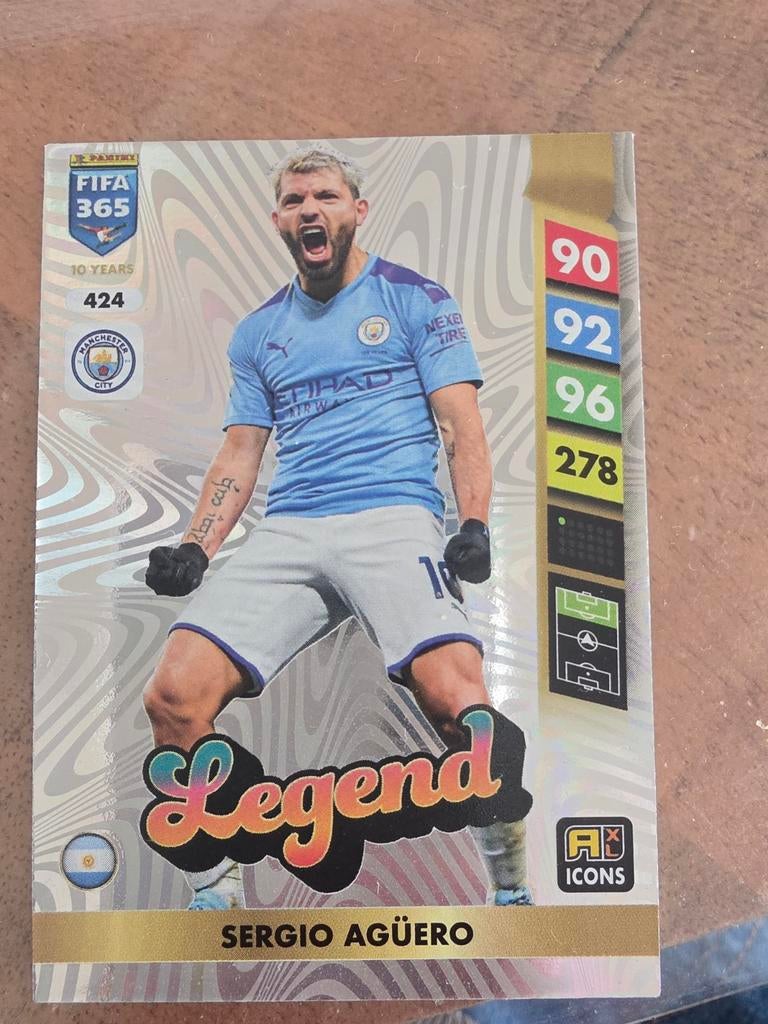2025 FIFA 365 Panini Adrenalyn XL Sergio Agüero Legend kaart, Ophalen of Verzenden