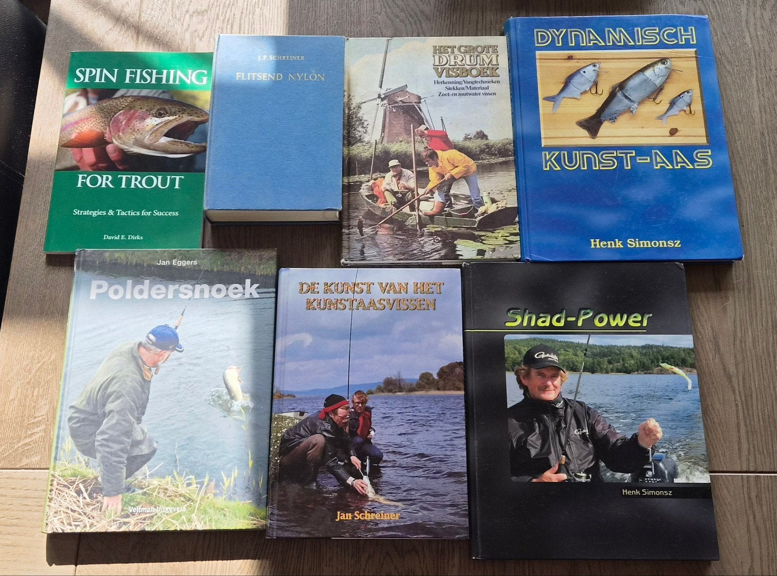 Diverse (roofvis)boeken Henk Simonz Jan Eggers Jan Schreiner, Ophalen of Verzenden, Gebruikt, Overige typen