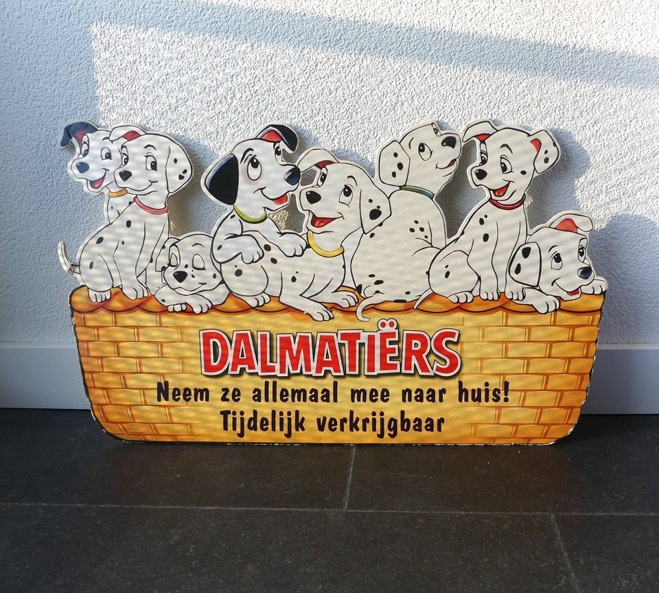 101 Dalmatiërs display karton hanger Walt Disney (B), Verzamelen, Ophalen of Verzenden, Overige figuren, Gebruikt, Plaatje of Poster