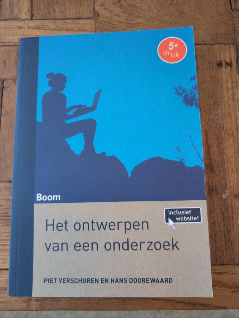 Het ontwerpen van een onderzoek - 5e druk, Boeken, Studieboeken en Cursussen, Zo goed als nieuw, LBO, Gamma, Ophalen of Verzenden