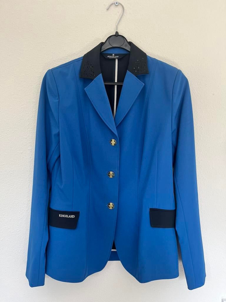 Kingsland Jean showjacket true blue 36, Dieren en Toebehoren, Paardrijkleding, Ophalen of Verzenden, Zo goed als nieuw, Dressuur