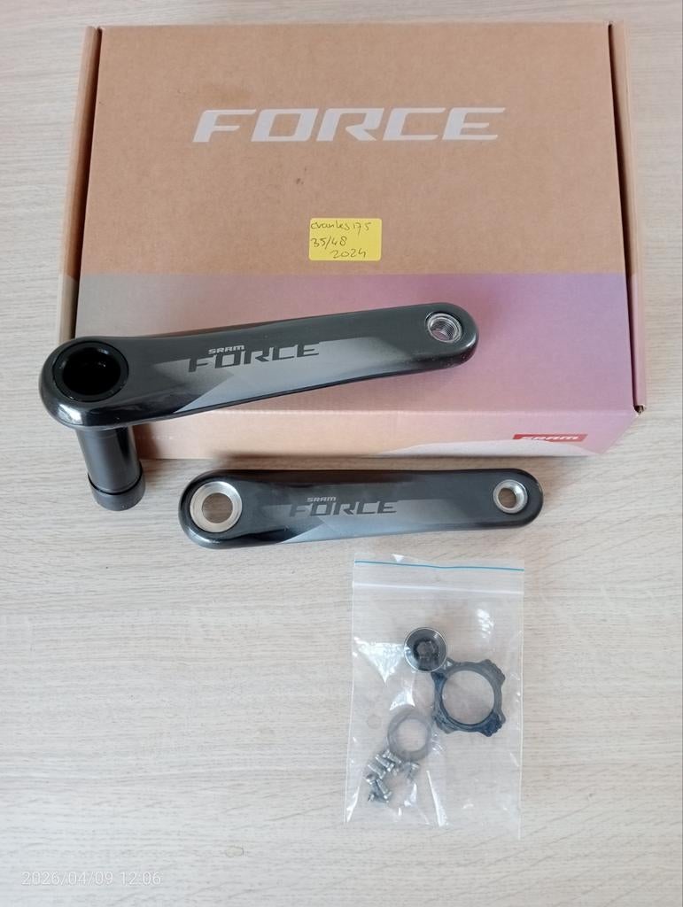 Sram force DUB crankarms 175mm, Crankstel of Pedalen, Gebruikt, Ophalen of Verzenden, SRAM