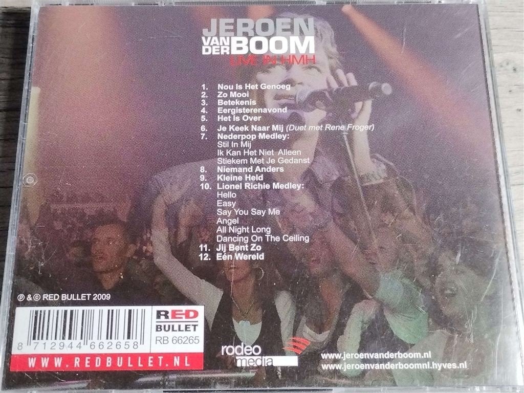 Jeroen van der Boom ‎– Live In HMH, Ophalen of Verzenden, Zo goed als nieuw, Levenslied of Smartlap
