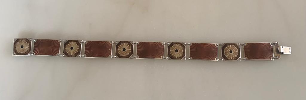 David Andersen sterling zilveren  armband, Ophalen of Verzenden, Zilver, Armband