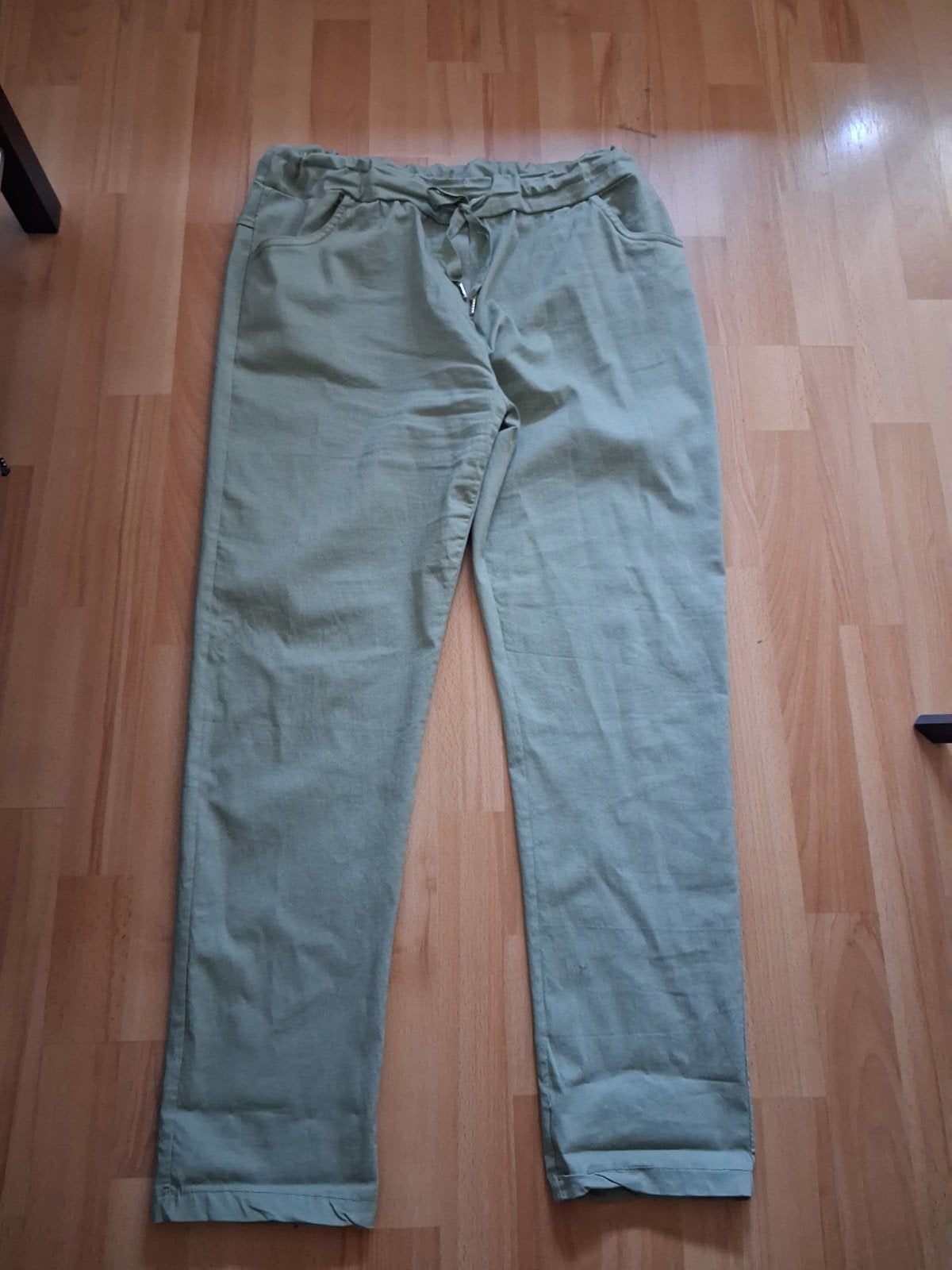Legergroene jog broek maat 44-48, Maat 46/48 (XL) of groter, Ophalen of Verzenden, Lang, Gedragen