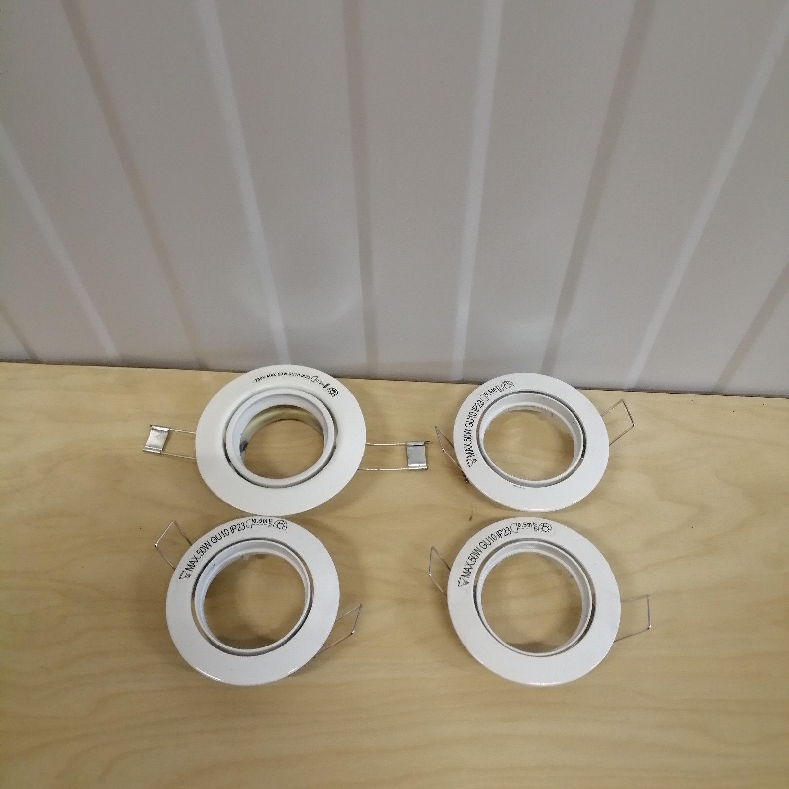 4x Inbouw Spotjes / Spots (Zonder Lamp), Gebruikt, ., GU10, Ophalen of Verzenden