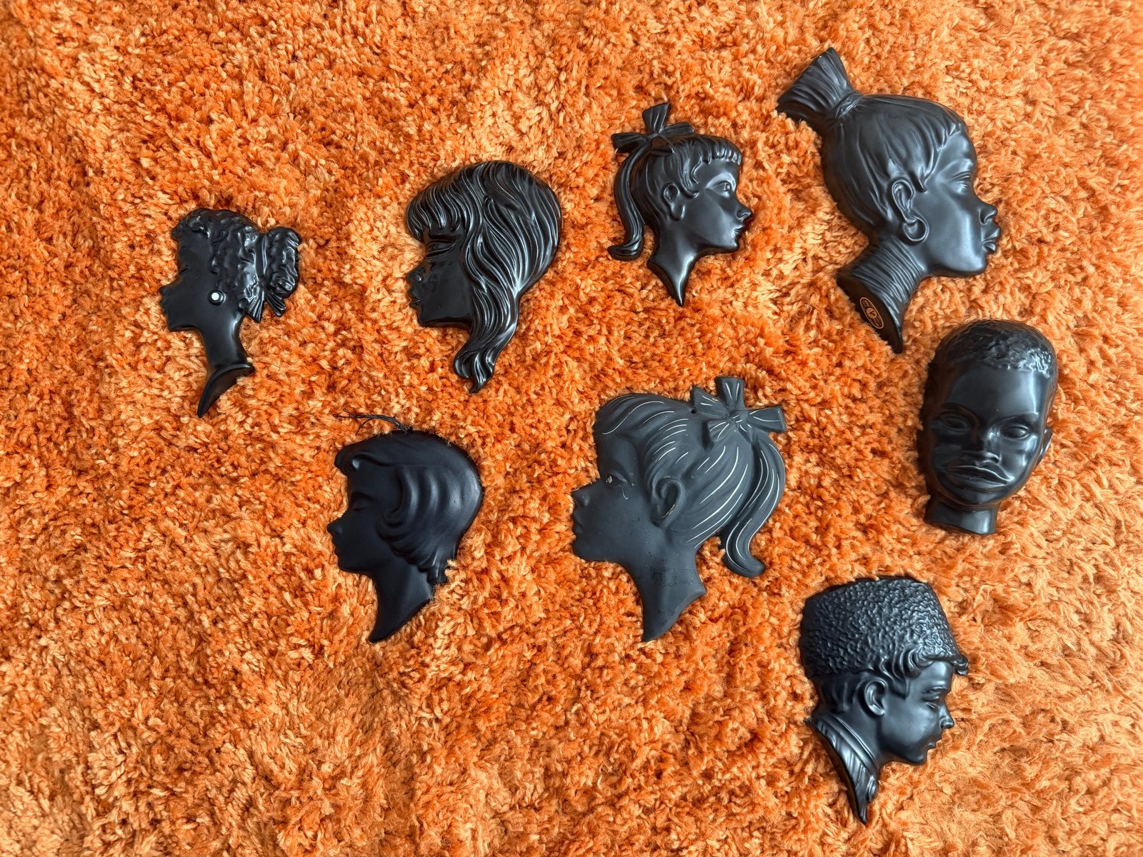 Jema Vintage Silhouet Muurdecoratie - 8 Stuks, Ophalen of Verzenden, Gebruikt, Mens