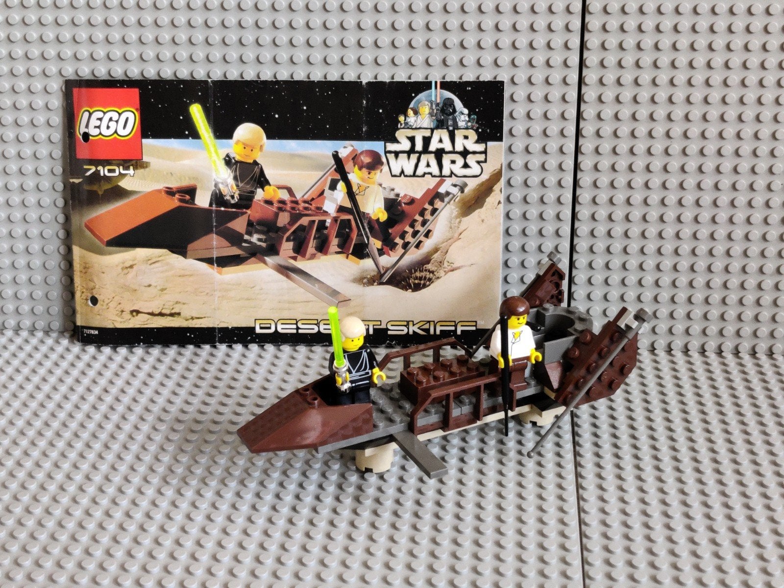 Lego Star Wars 7104 Desert Skiff uit 2000 compleet, Compleet, Gebruikt, Star Wars, Lego