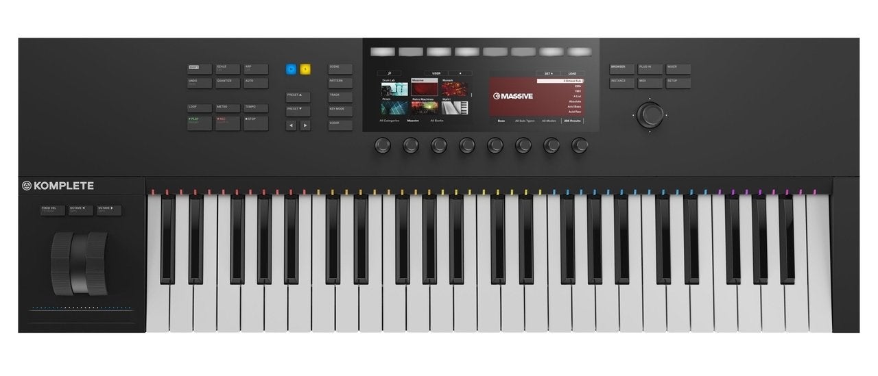 Native Instruments Komplete S49 MK2 + Decksaver, Gebruikt, Aanslaggevoelig, Ophalen, 49 toetsen