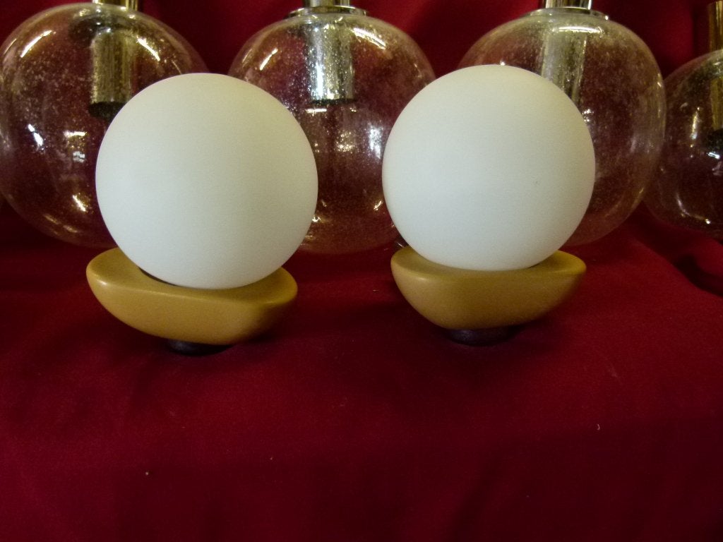 vintage set wandlampen Colani POP ART 70er, Ophalen, Zo goed als nieuw, Glas, Pop art 70er