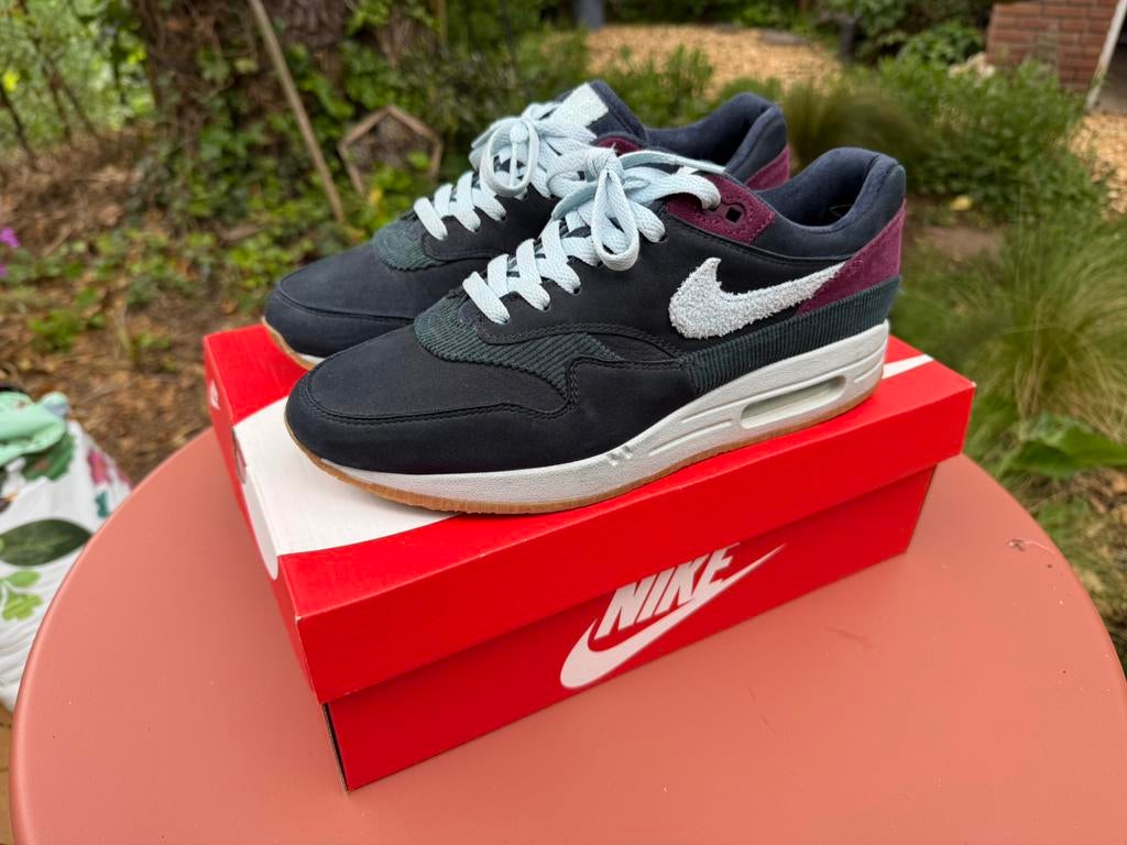 Nike air max 1 obsedian Crepe., Ophalen of Verzenden, Zo goed als nieuw, Blauw