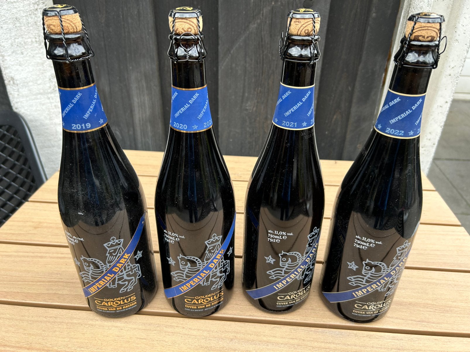4 Gouden Carolus Imperiaal Dark, Ophalen of Verzenden, Zo goed als nieuw, Flesje(s), Overige merken