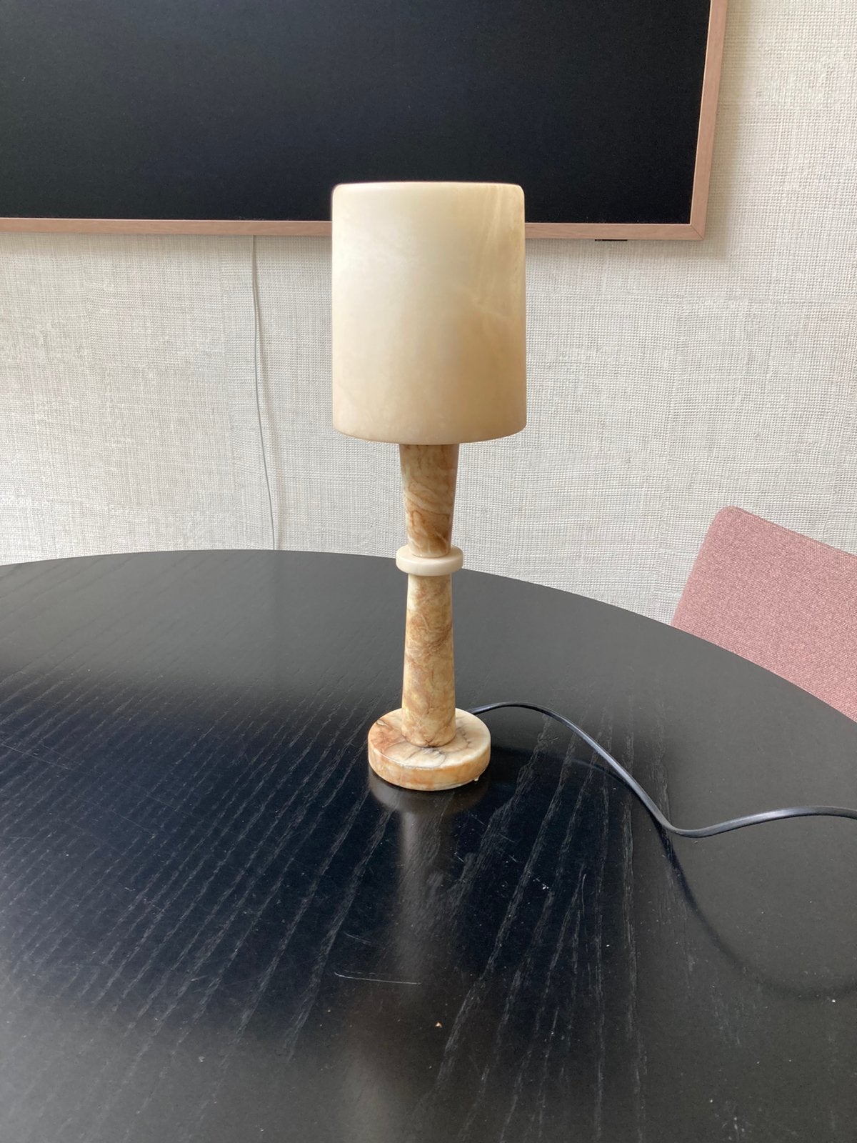 Onyx Tafellamp - Sfeervolle Verlichting, Ophalen, Zo goed als nieuw, Overige materialen, 50 tot 75 cm