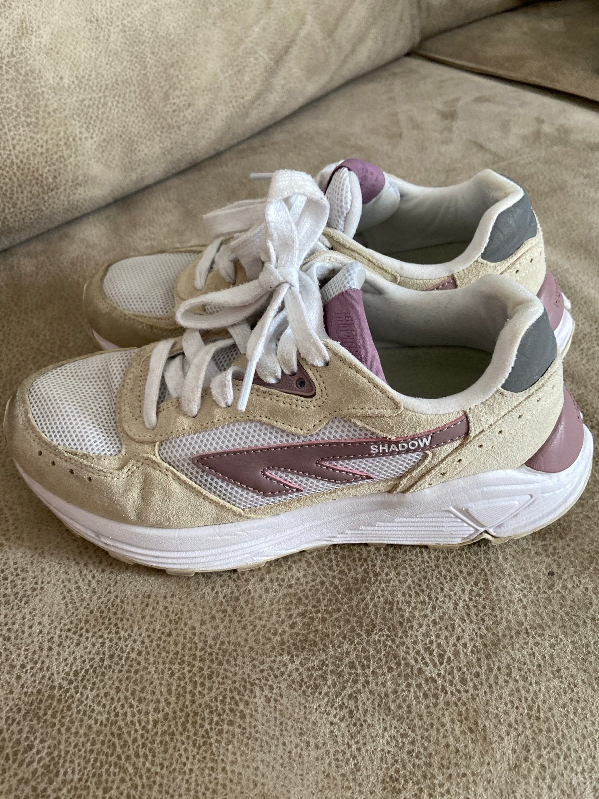 Hi-Tec Shadow sneakers - Beige/Paars maat 37, Hitec, Beige, Ophalen of Verzenden, Sneakers of Gympen