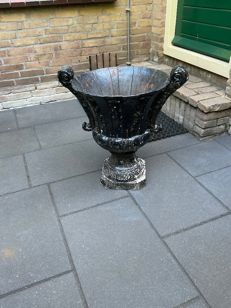Gietijzeren bloempot, Tuin en Terras, Tuinvazen, Ophalen, Gebruikt
