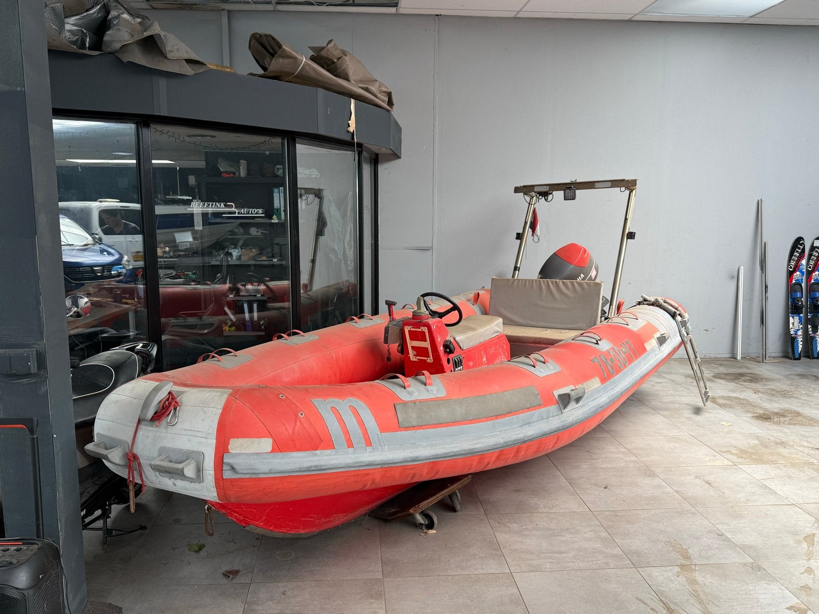 Yamaha 50 Four Stroke Rubberboot met Stuurconsole, Watersport en Boten, Motorboten en Motorjachten, Overige merken, Gebruikt, Buitenboordmotor