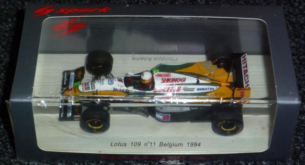 1994 - Lotus 109 - Philippe Adams - Belgium, Hobby en Vrije tijd, Modelauto's | 1:43, Ophalen of Verzenden, Nieuw, Auto, Overige merken