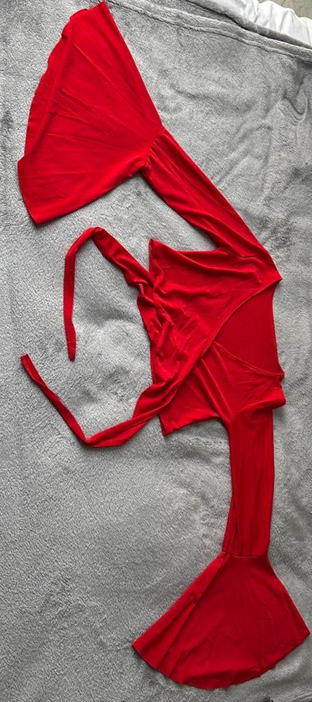 Rode buikdans bolero, Ophalen of Verzenden, Zo goed als nieuw, Rood, Overige typen