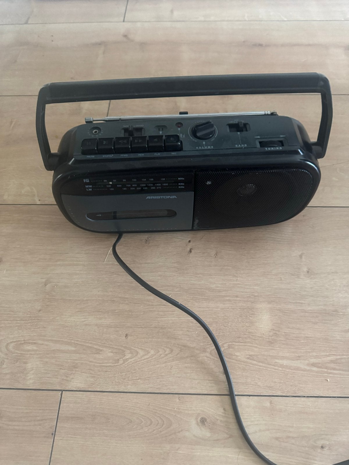 Aristona Radio Cassette Speler - Vintage Boombox, Ophalen, Gebruikt, Radio, Met cd-speler