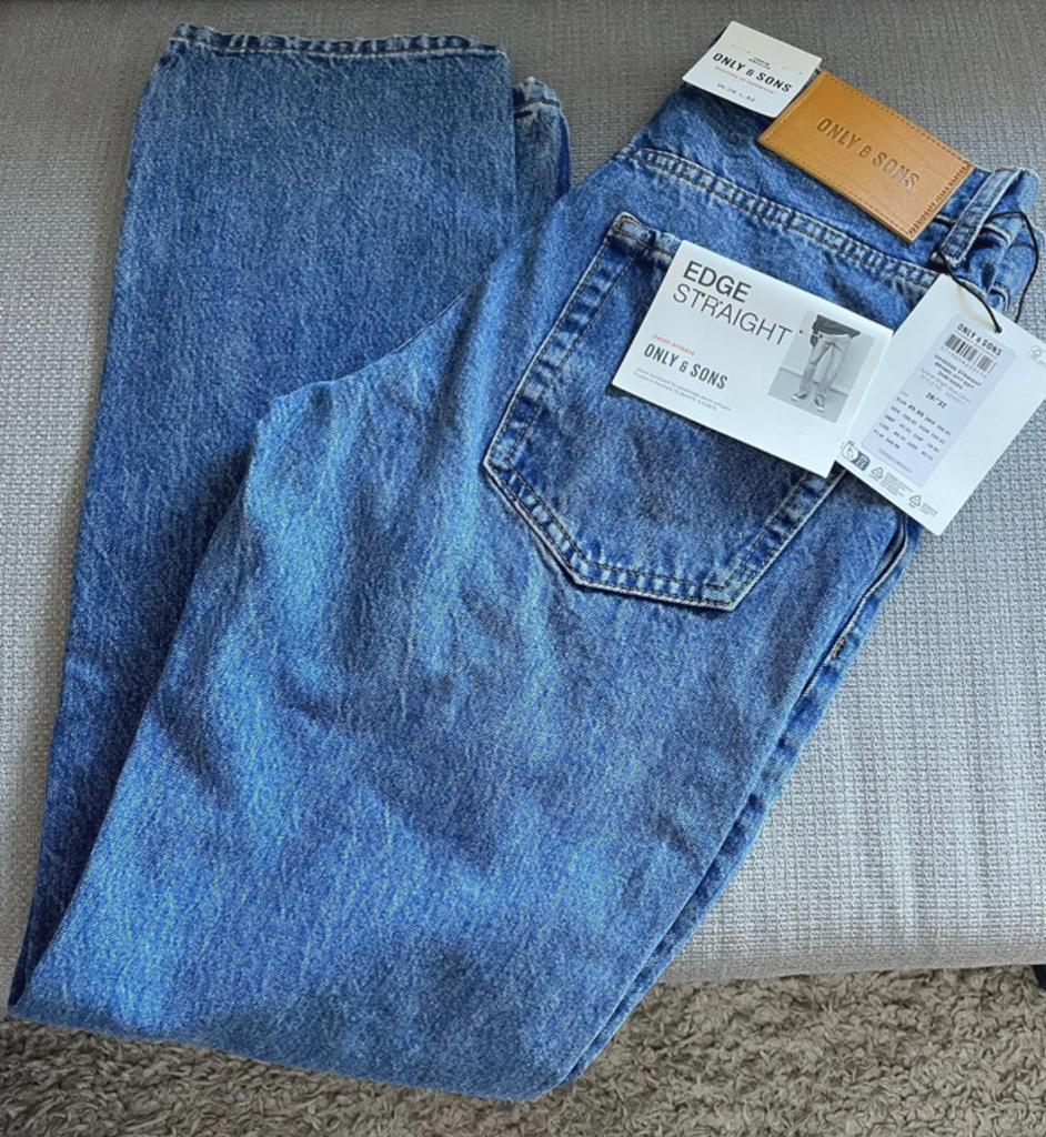 Only&Sons jeans, EDGE STRAIGHT, Ophalen of Verzenden, Nieuw, Blauw, Overige jeansmaten
