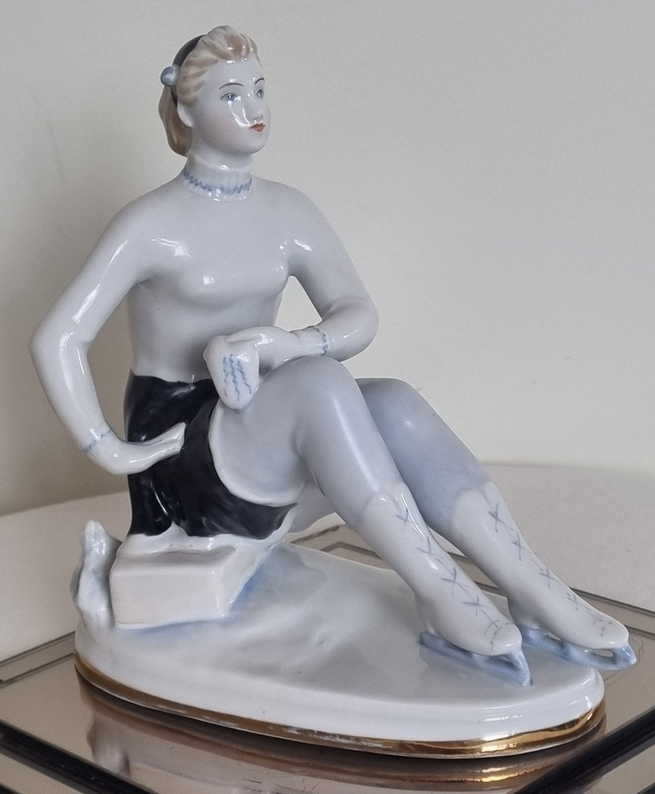 Lomonosov Figuur van een meisje dat kunstschaatst, Ophalen of Verzenden