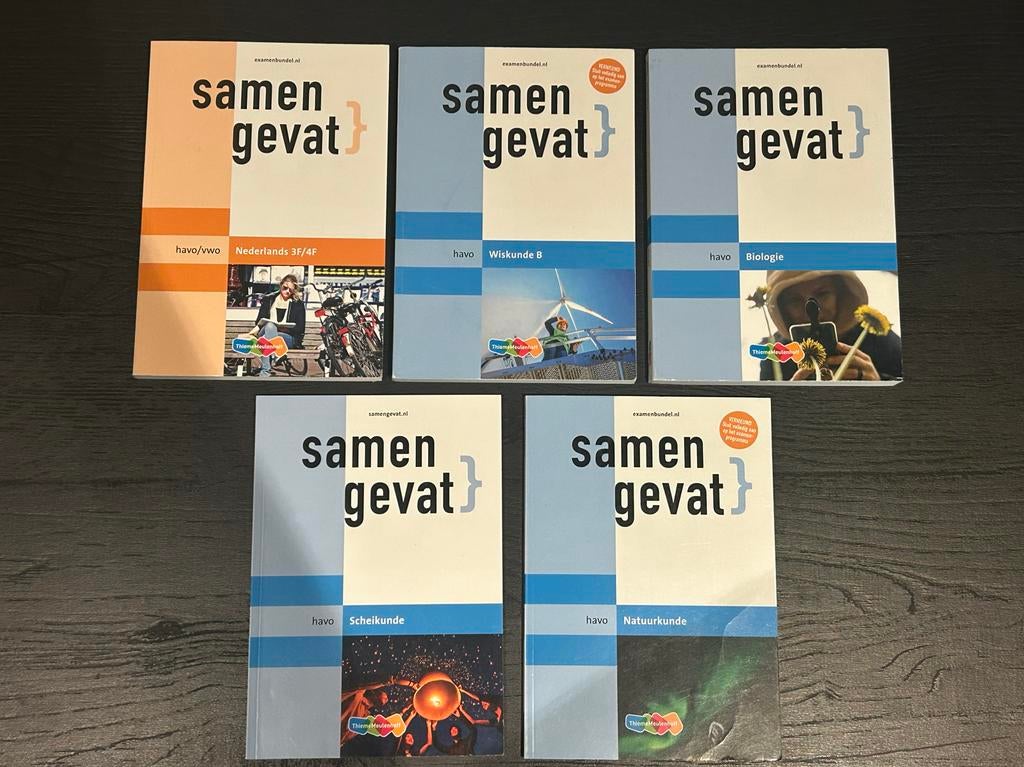 Samengevat havo examenboeken NG / NT profiel, Ophalen of Verzenden, Zo goed als nieuw, HAVO, Overige vakken