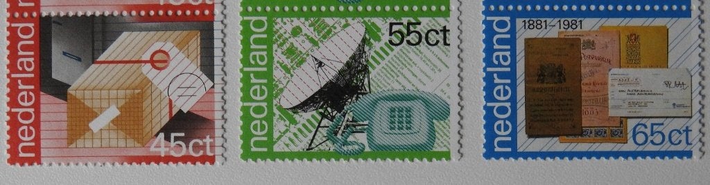 100 jaar P.T.T. diensten 1981, Postzegels en Munten, Postzegels | Nederland, Verzenden, Na 1940, Postfris