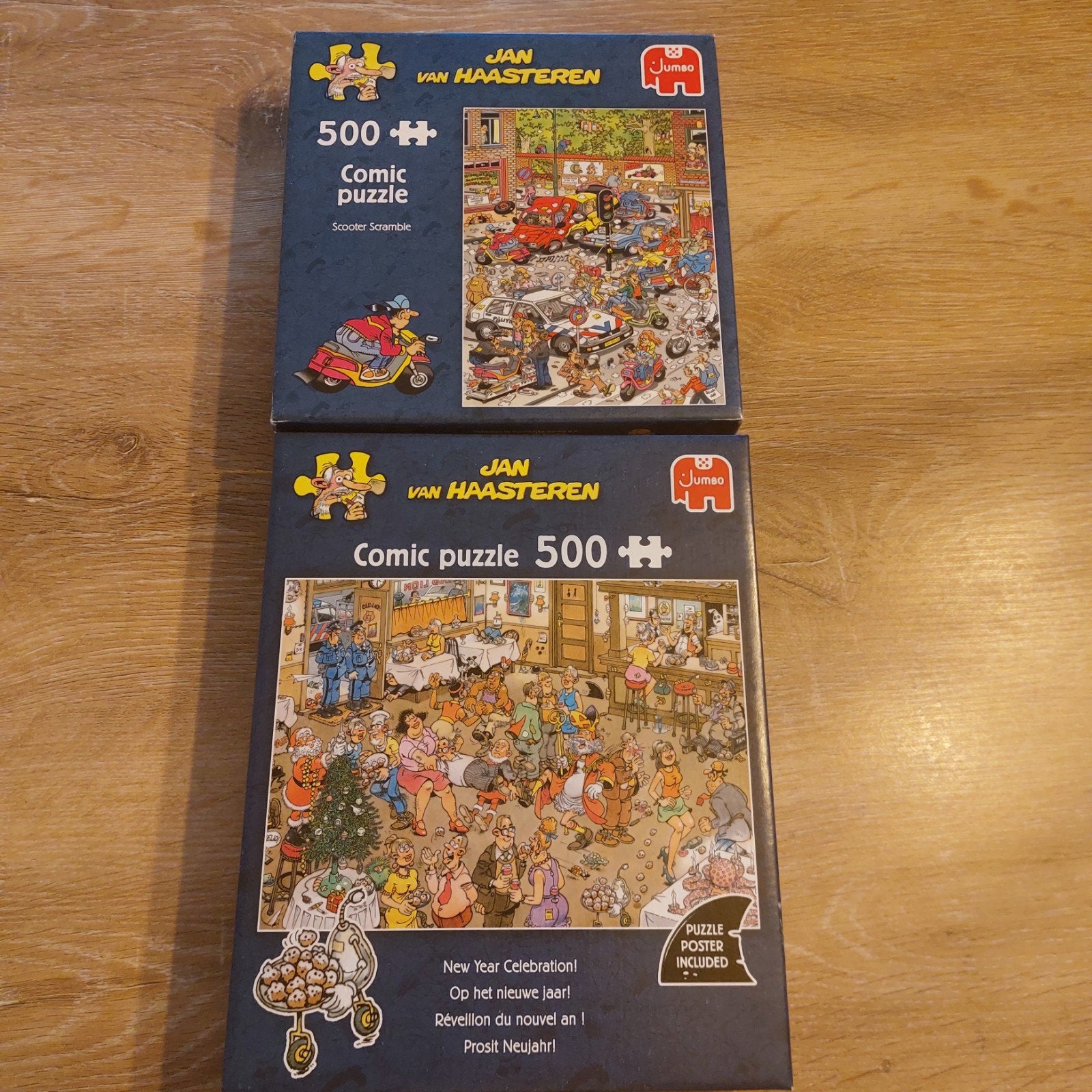 Jan van Haasteren Comic Puzzel - 2x 500 stukjes, Ophalen of Verzenden, 500 t/m 1500 stukjes, Zo goed als nieuw, Legpuzzel