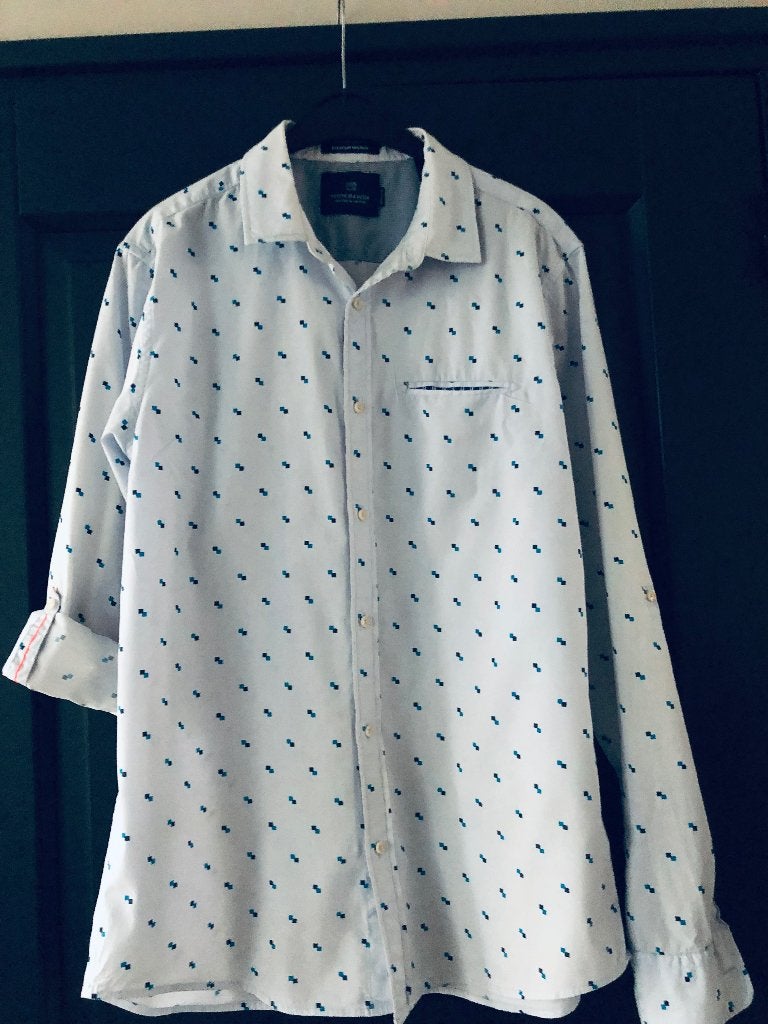 Scotch & Soda overhemd L, Kleding | Dames, Scotch & Soda, Verzenden, Zo goed als nieuw, Blauw