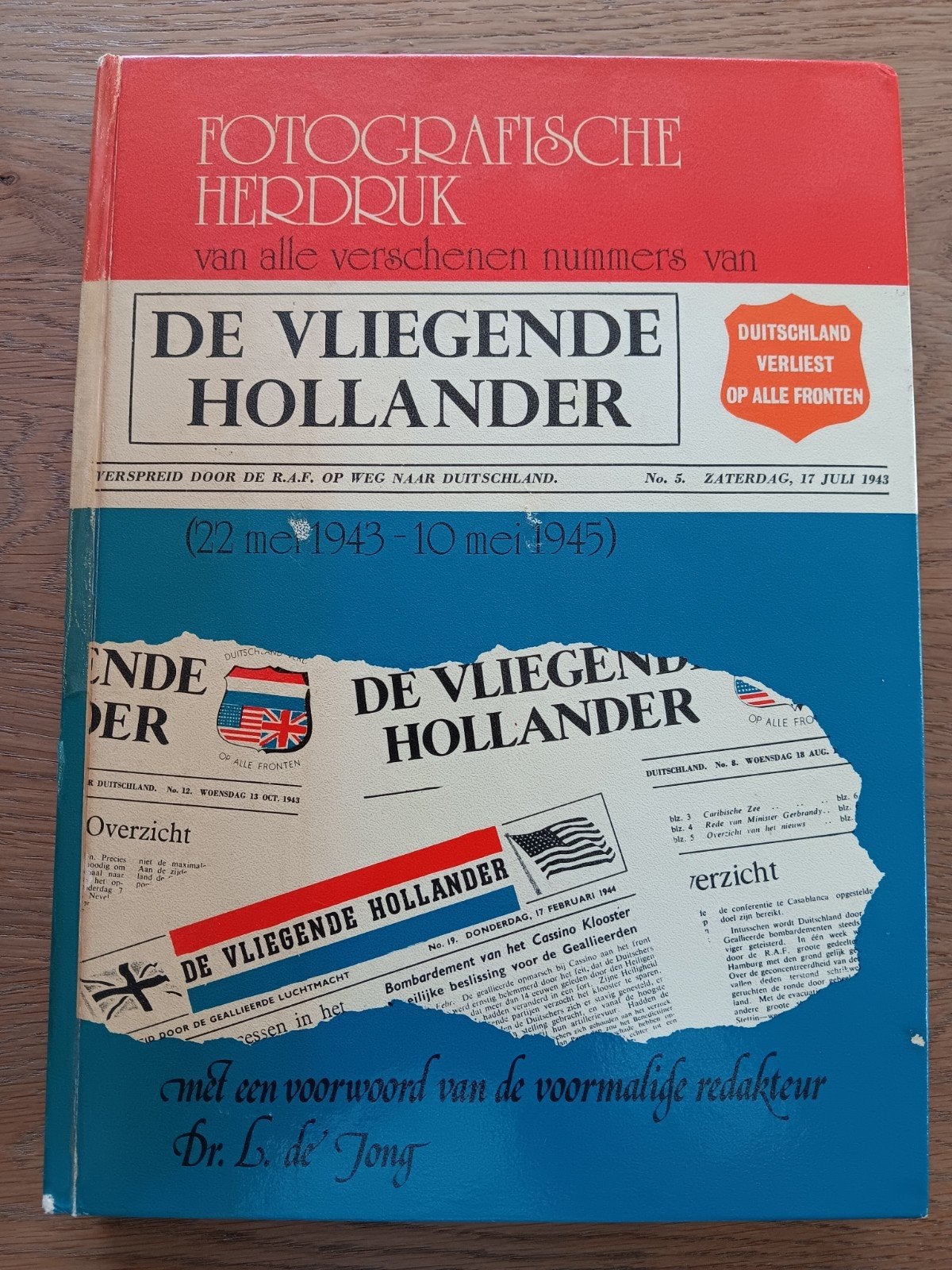 DE VLIEGENDE HOLLANDER. Fotografische herdruk, Ophalen of Verzenden, Tweede Wereldoorlog, Zo goed als nieuw, Algemeen