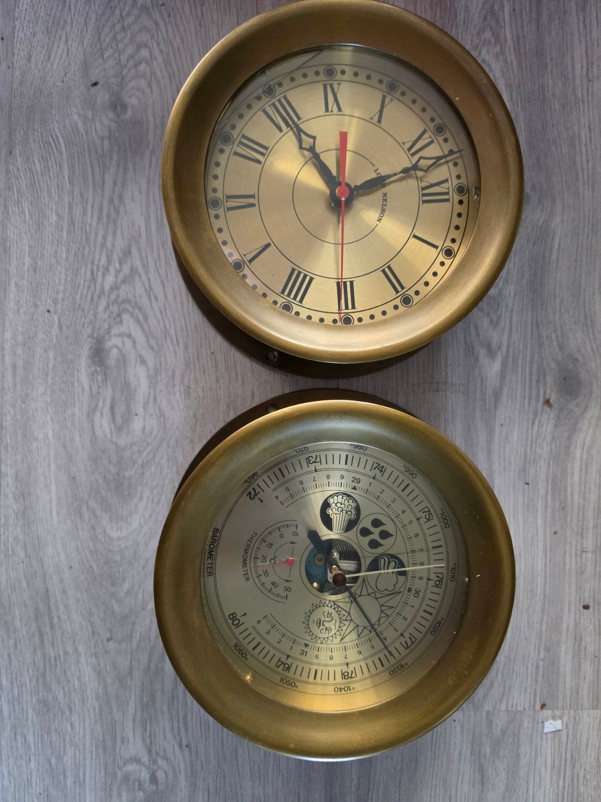 Scheeps klok en barometer, Antiek en Kunst, Ophalen