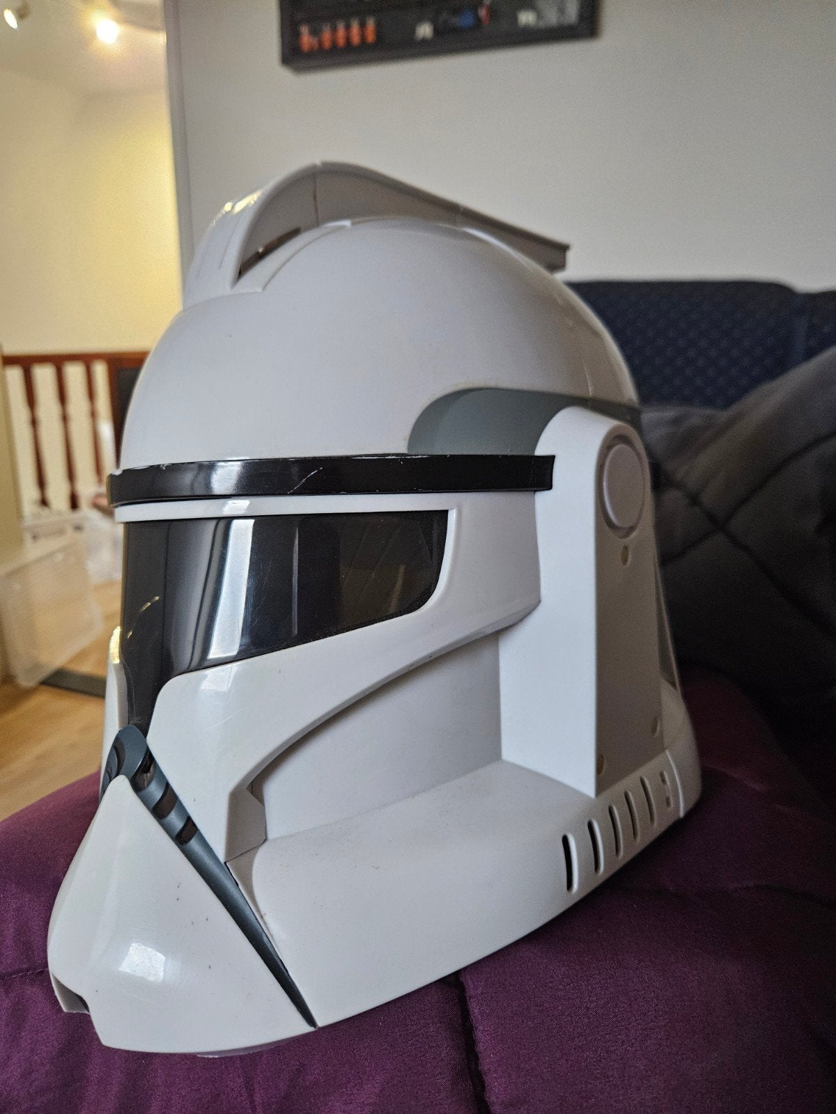 Star Wars Clone Trooper Helm, Ophalen of Verzenden, Gebruikt, Handschoenen, Hoed of Pet