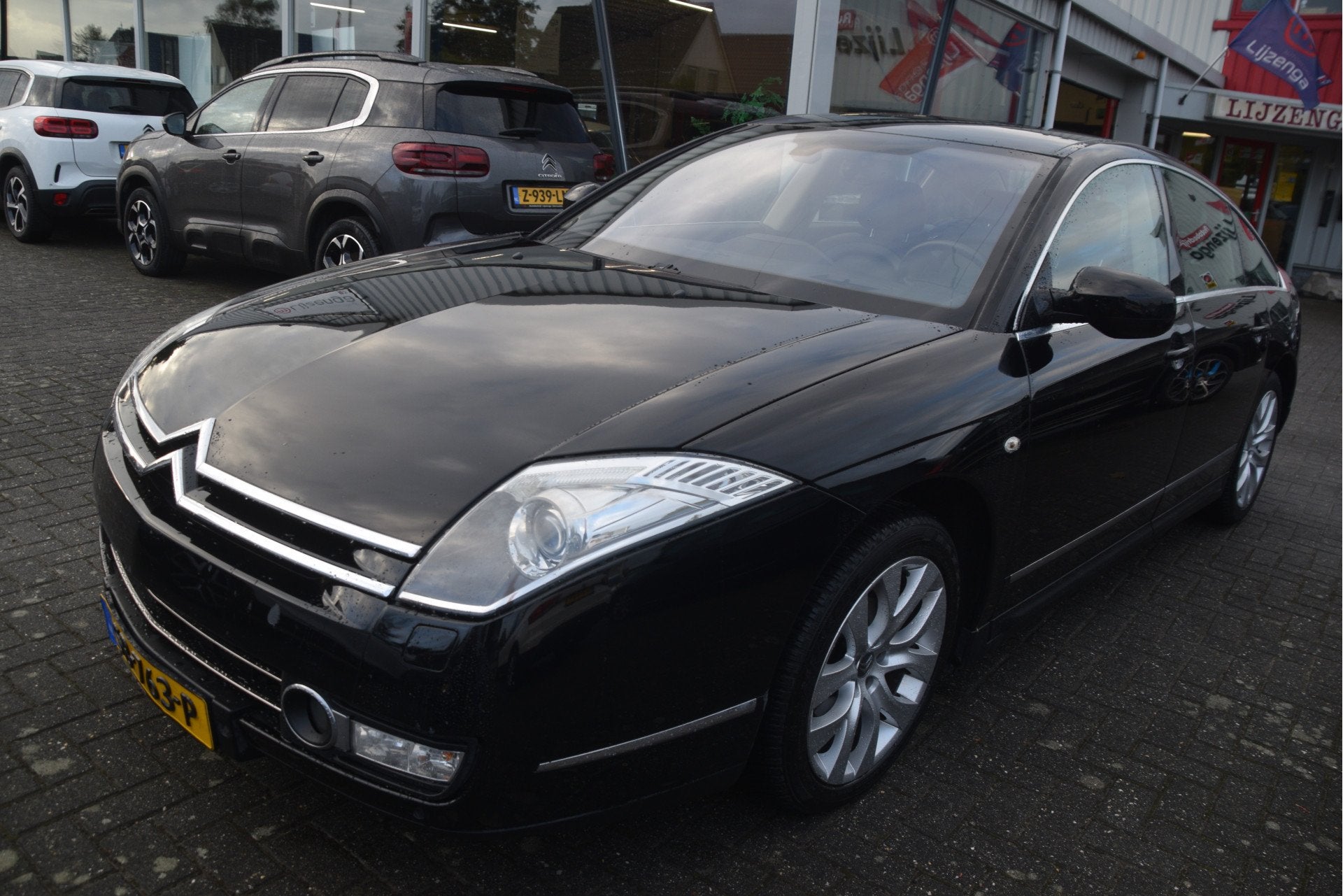 Citroën C6 3.0 HdiF V6 Exclusive Navi | Leer | Trekhaak | J, Auto's, Gebruikt, Zwart, C6, 1848 kg