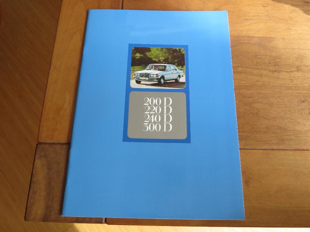 Folder Mercedes 200D 220D 240D 300D W123 1977, 46 blz, Zo goed als nieuw, Mercedes-Benz, Mercedes, Ophalen of Verzenden