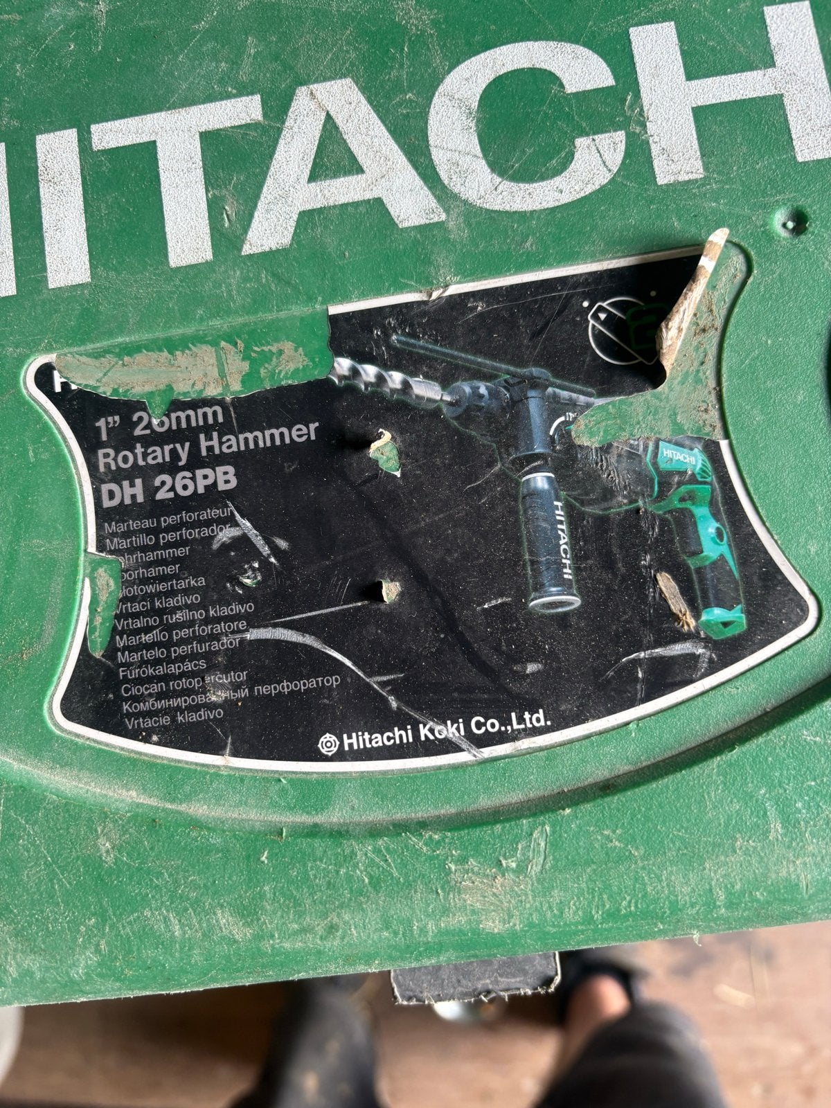 Hitachi DH 26PB Boorhamer - Krachtig en Betrouwbaar, Ophalen, Boor- en/of Breekhamer, Klopboormechanisme, Gebruikt