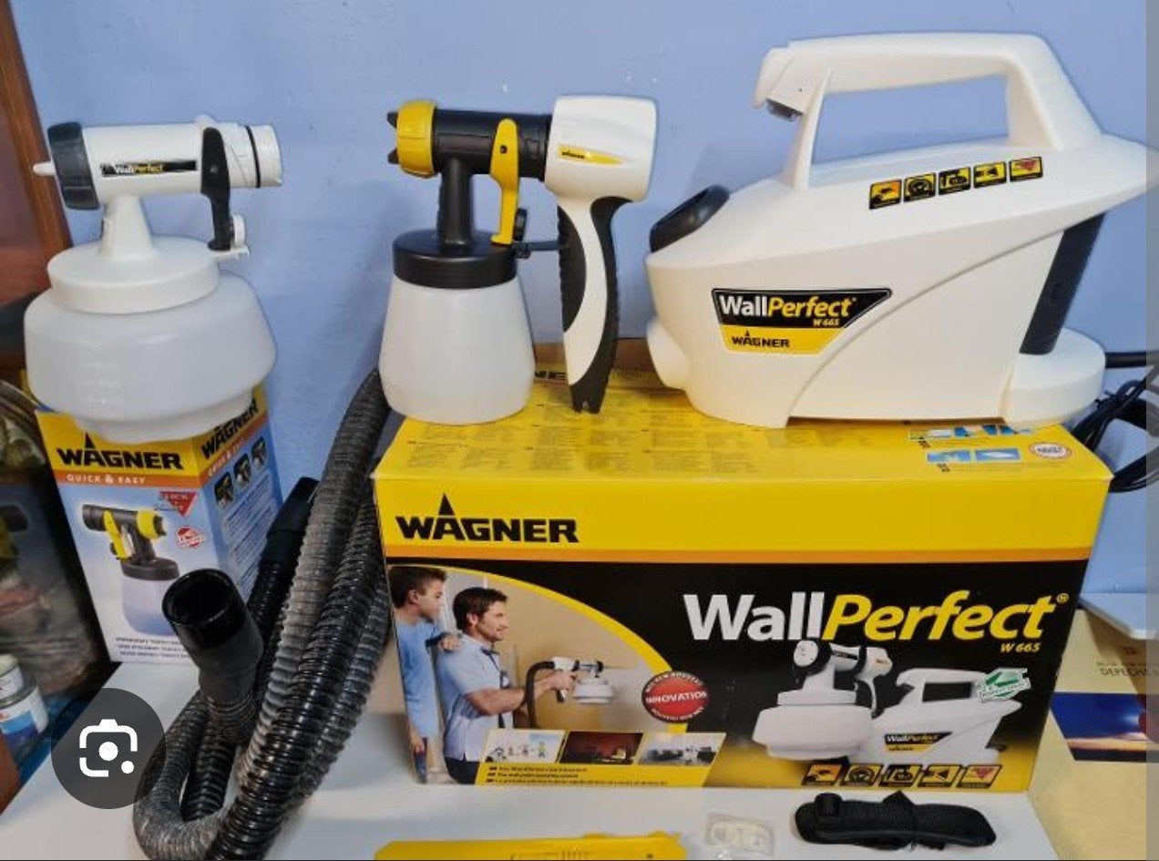 Wagner verfspuit wallperfect W665, Ophalen, Gebruikt, Verfspuit of Verfpomp