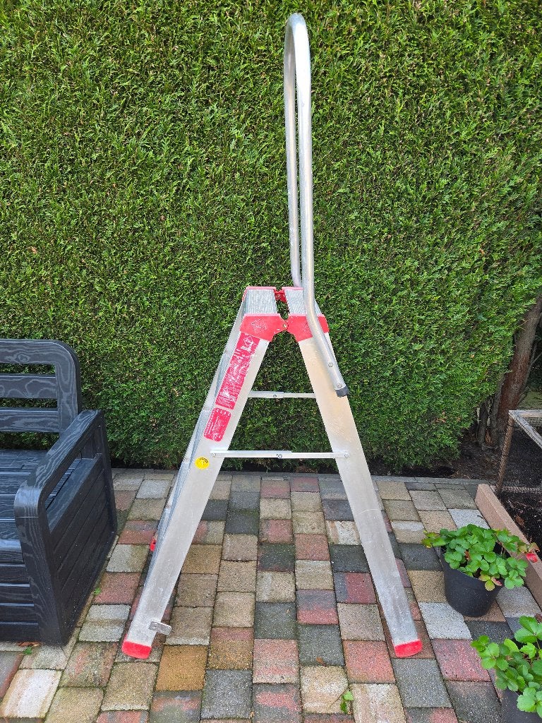 Alga dubbel beloopbare trap ,kwalitatief beter als altrex, Ophalen, Zo goed als nieuw, Trap, Minder dan 2 meter
