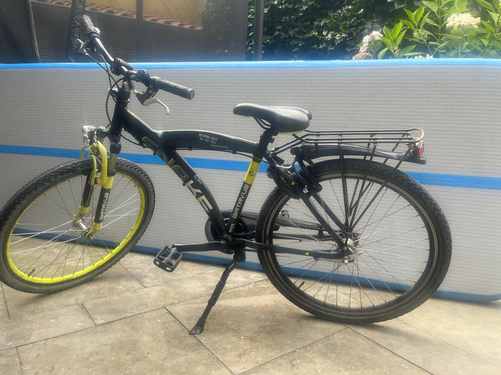 Batavus Snake kinderfiets 26 inch - Zwart/Geel, Ophalen, Terugtraprem, Gebruikt, Versnellingen