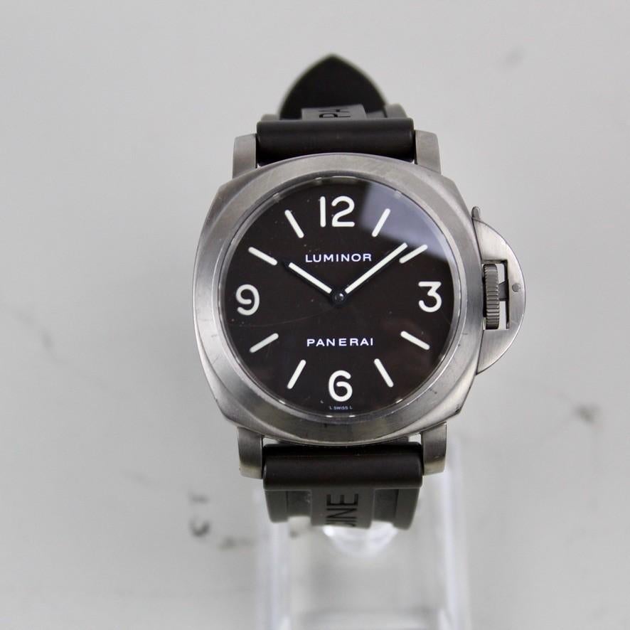 Panerai Luminor - PAM00055 - Titanium Tabacco Dial, Overige merken, Overige materialen, Polshorloge, Ophalen of Verzenden