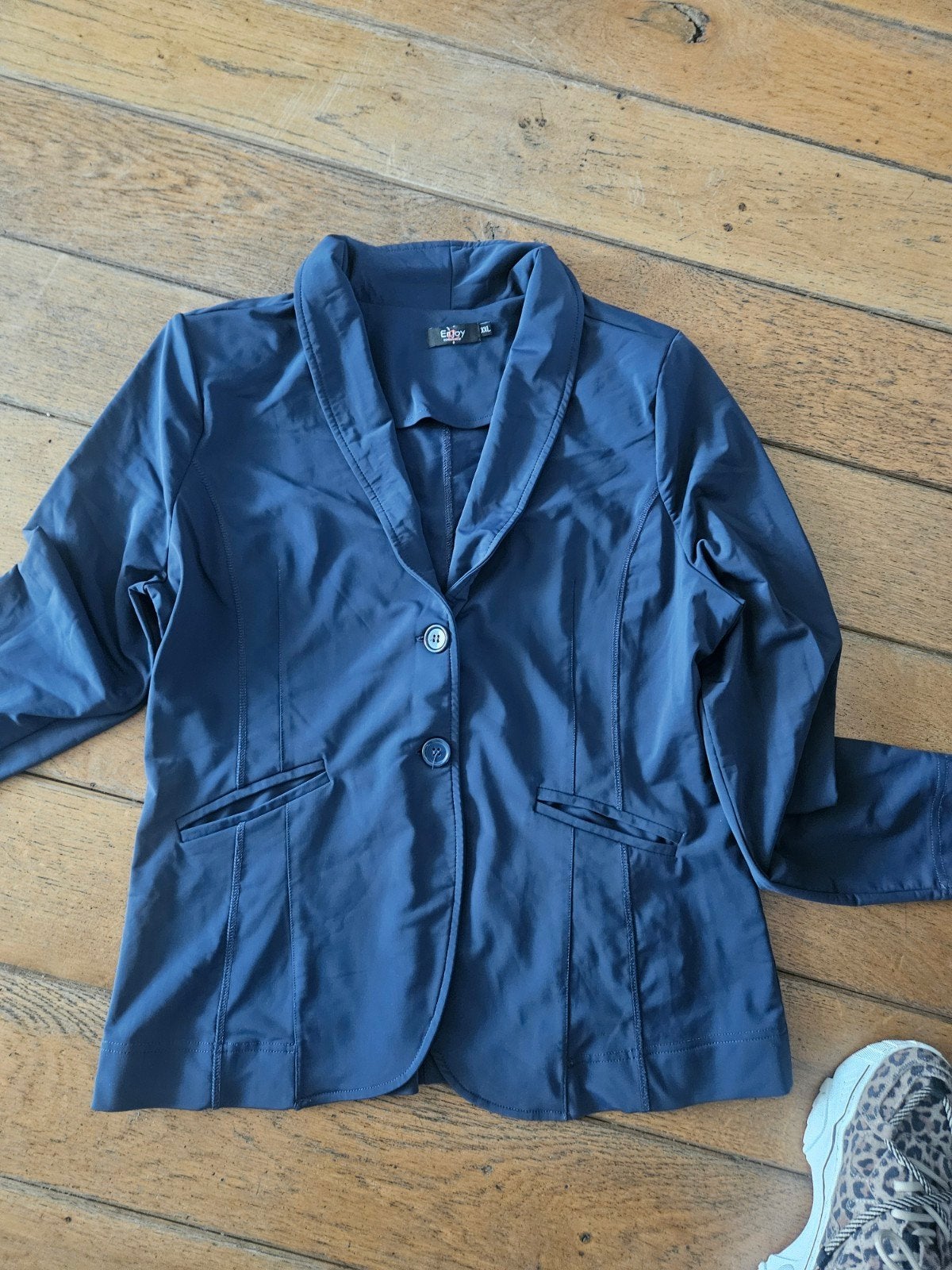 Donkerblauw Jasje van Enjoy - Maat XXL, Kleding | Dames, Blauw, Maat 42/44 (L), Enjoy, Ophalen of Verzenden