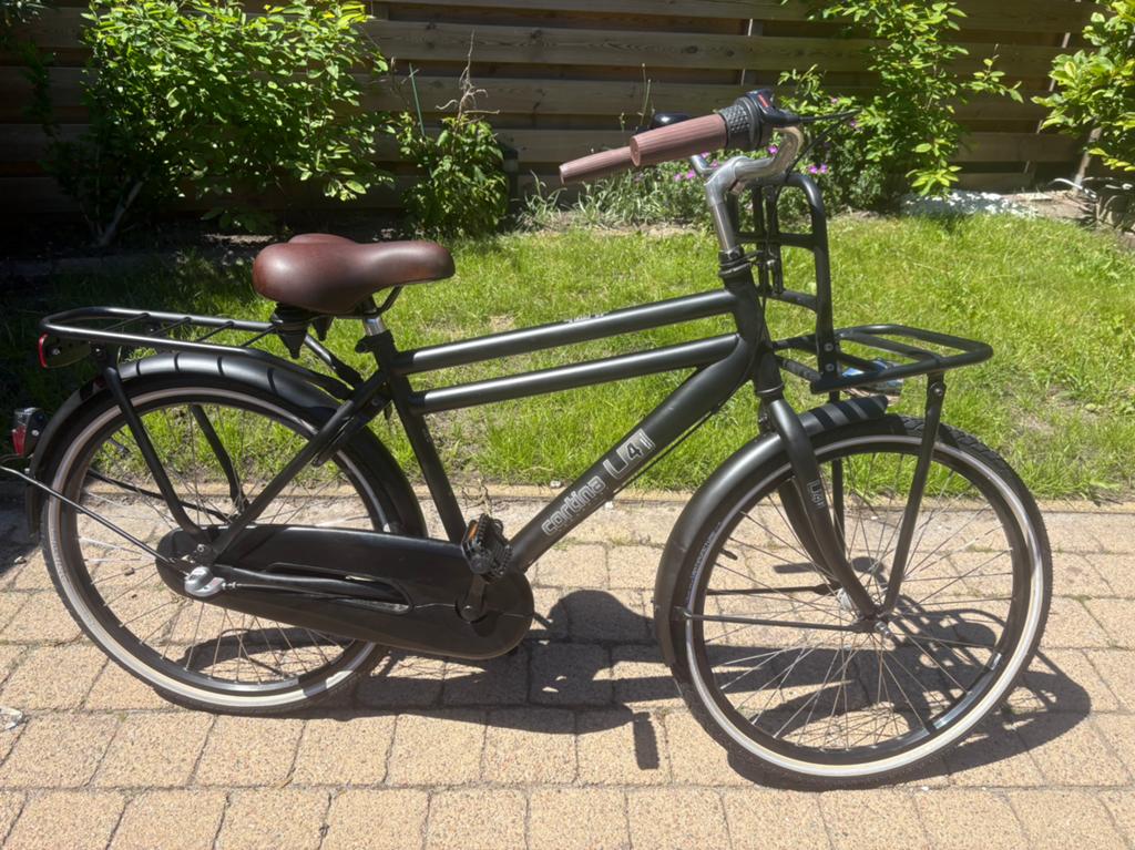 Jongensfiets Cortina U4 transport mini 24 inch(130-155cm) 3V, Ophalen, Terugtraprem, Versnellingen, Gebruikt