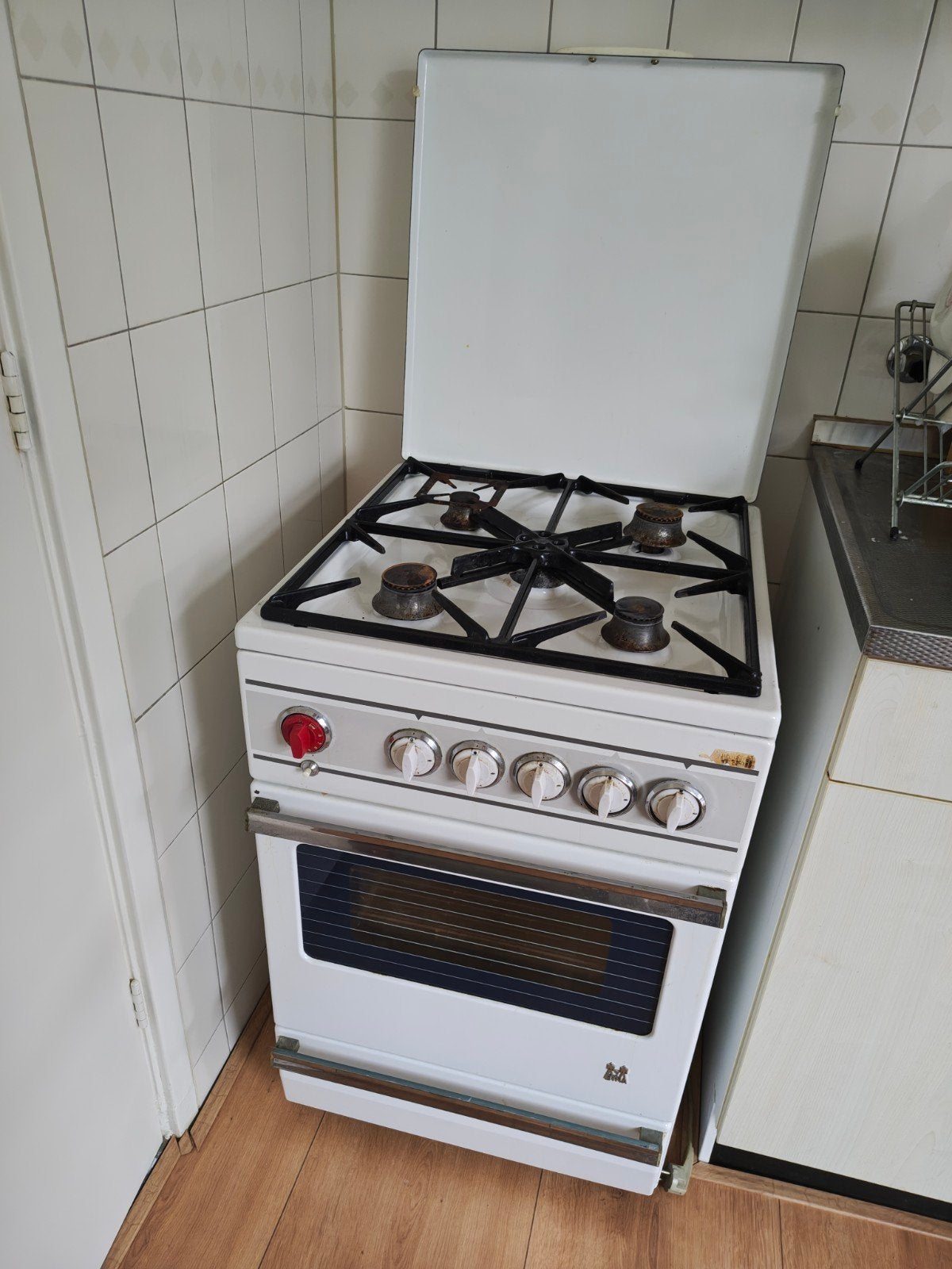 Etna fornuis, jaren 60. GRATIS AFHALEN, Witgoed en Apparatuur, Fornuizen, Ophalen, Gebruikt, 4 kookzones, Gas