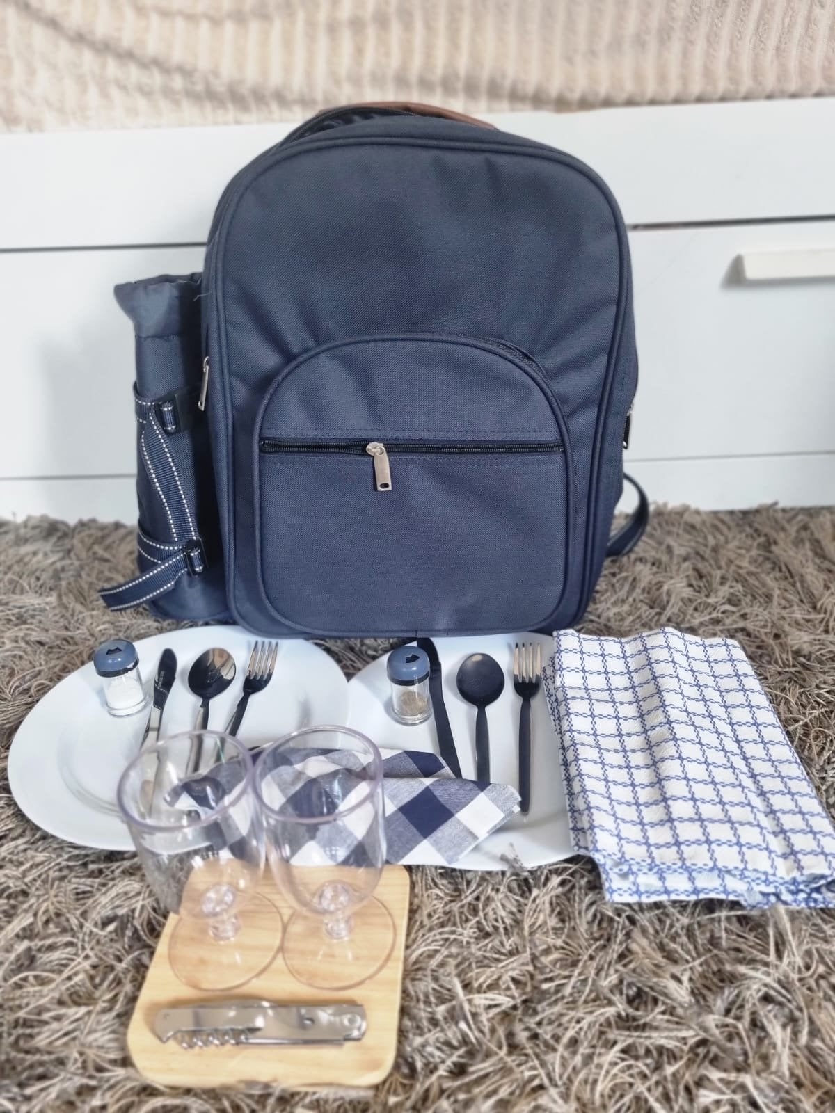 Nieuwe picknickrugzak met servies en koelvak, Ophalen, Nieuw