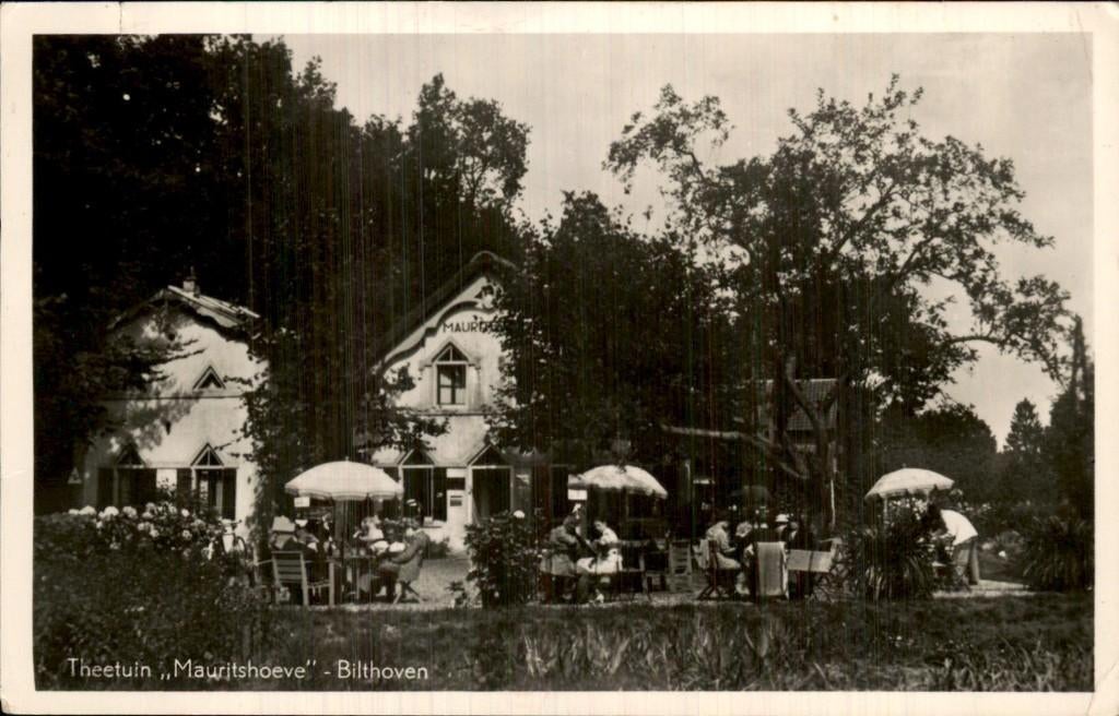 Bilthoven - Mauritshoeve - Theetuin, Ophalen of Verzenden, 1920 tot 1940, Gelopen, Utrecht
