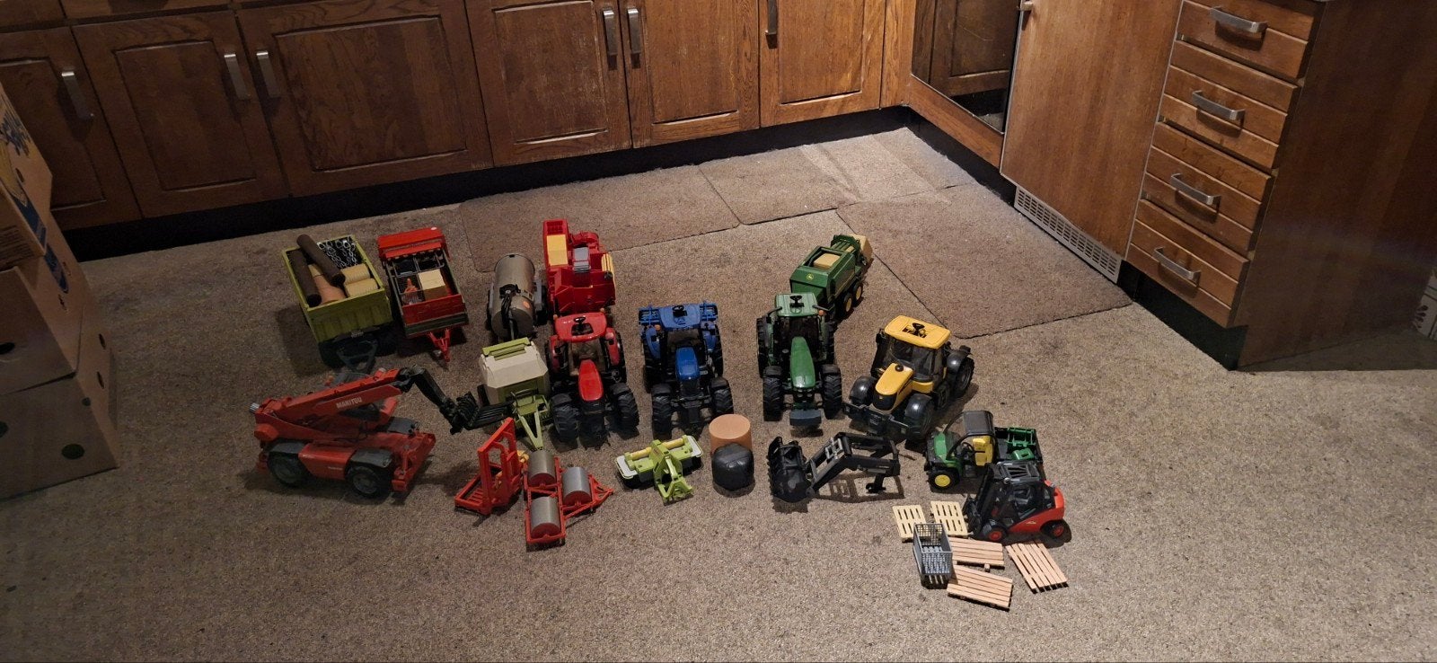 Diverse Bruder tractoren   machines ,., Ophalen of Verzenden, Gebruikt